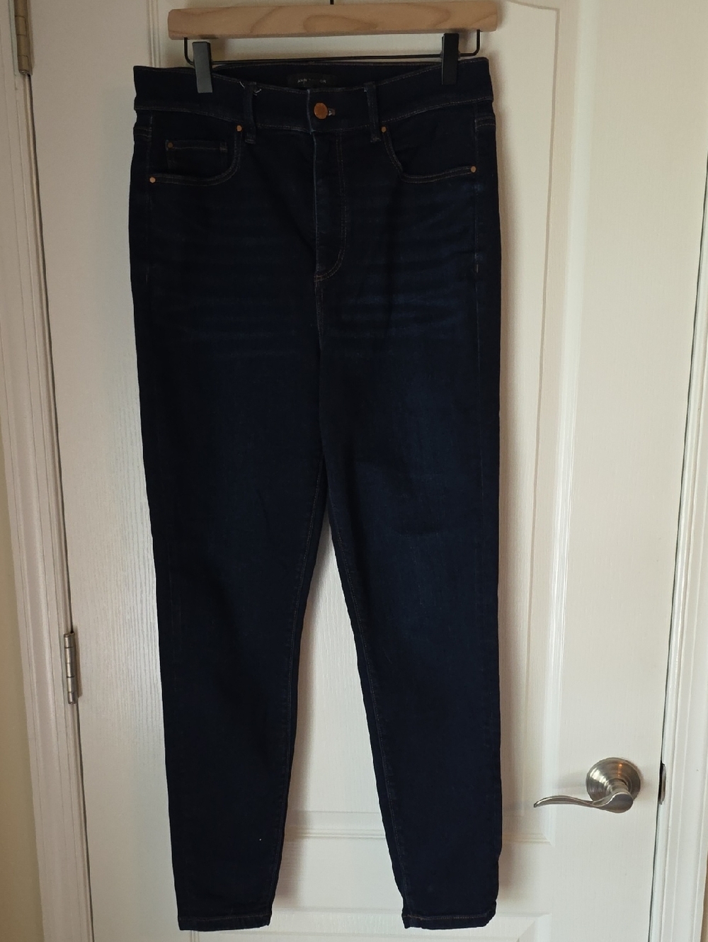 Ann Taylor The Skinny Dark Blue Jeans